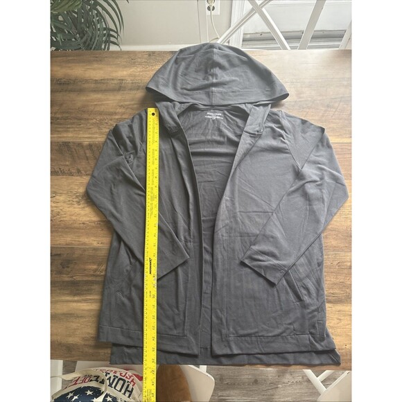 Eileen Fisher Open Front Lightweight Cotton Blend Cardigan Top PS Petite - Picture 2 of 6